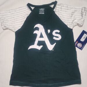 Oakland athletics girls shirt XS 4-5